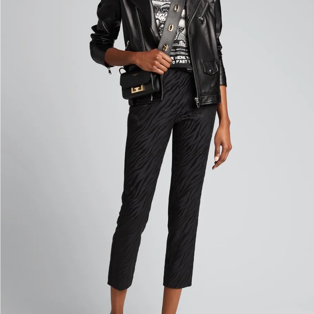 Rag & Bone Simone Zebra Black Pants